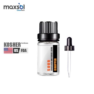 สินค้า Sour Max High Concentrated : Sour Liquid Dropper : Kosher (รับของจาก อย. สหรัสอเมริกา) สารให้ความเปรี้ยวไม่มีกลิ่น