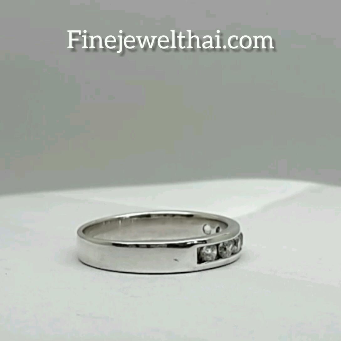 finejewelthai-แหวนเพชรสังเคราะห์-แหวนเงินแท้-r1161cz