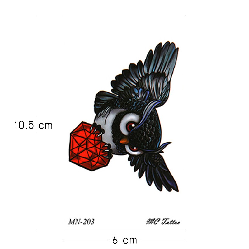 ภาพสินค้าMN-201-250 สติ๊กเกอร์แทททู ไซส์ มินิมอล ขนาด 6x10.5cm sticker tattoo จากร้าน most_fashion บน Shopee ภาพที่ 1