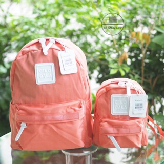 Cilocala backpack (outlet) สีส้มพาสเทล