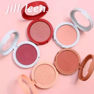 Jill LEEN บลัชออนเนื้อฝุ่น เนื้อแมตต์ ประกายมุก พร้อมแฟลช เนื้อแมตต์ กันน้ํา สีส้ม ปรับสีผิวให้กระจ่างใส