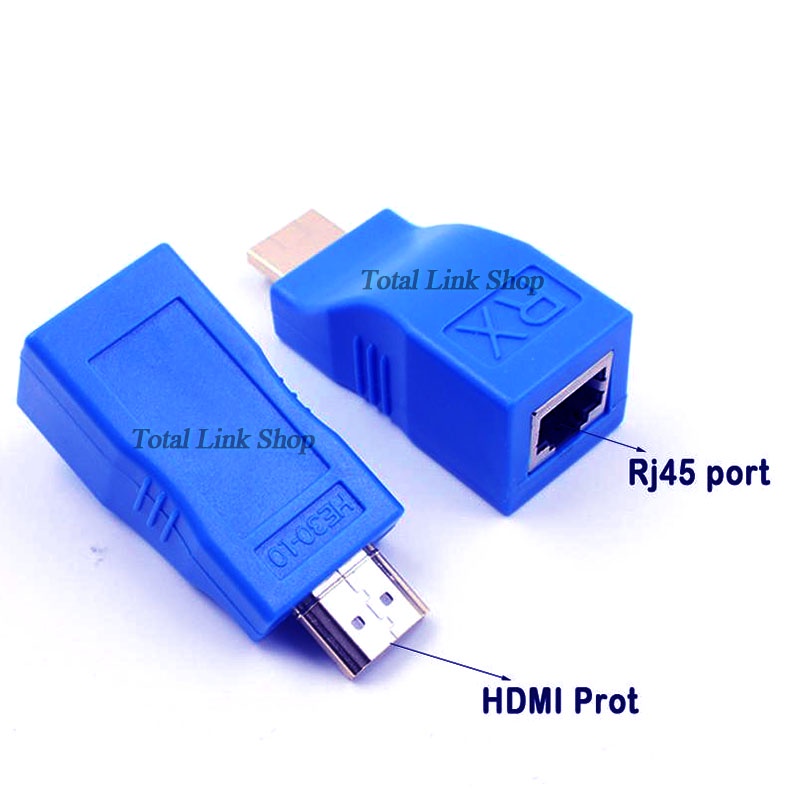 หัวต่อเพิ่มระยะสาย-hdmi-ใช้สาย-lan-แทน-เพิ่มความยาวของสายได้ถึง-30ม-ความละเอียด-1080p-hdmi-extender