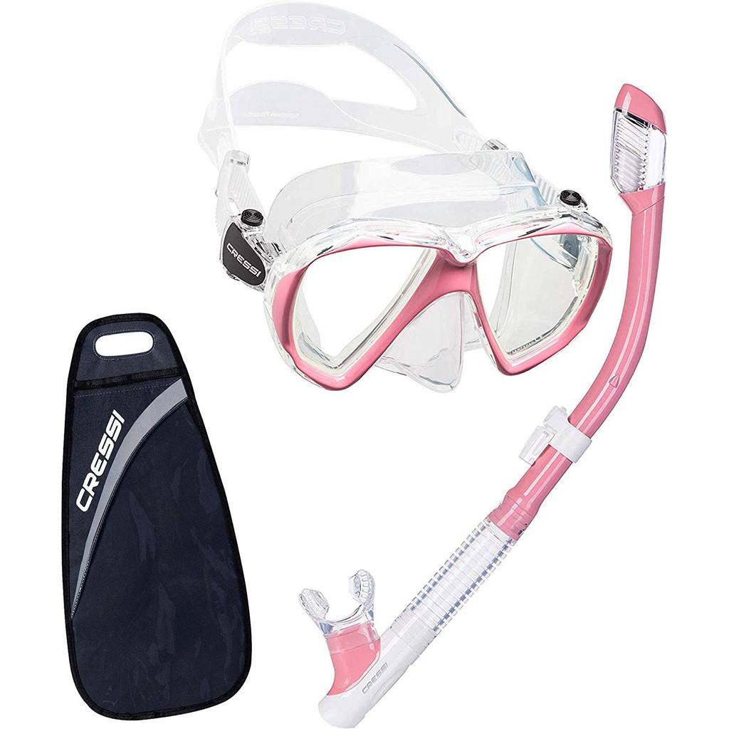 cressi-set-of-ranger-mask-and-tao-dry-snorkel-clear-ชุดอุปกรณ์ดำน้ำ-หน้ากาก-พร้อมท่อหายใจใต้น้ำ-อุปกรณ์ดำน้ำ