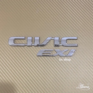 โลโก้ CIVIC+EXI ติดท้าย Honda ราคาต่อชุด 2 ชิ้น