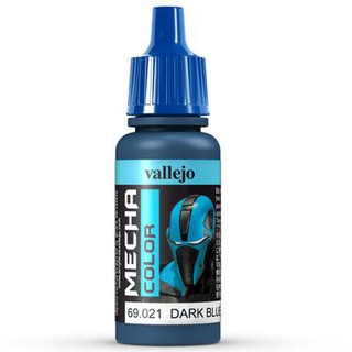 Vallejo MECHA COLOR 69.021 Dark Blue สีสูตรน้ำ ไม่มีกลิ่น ใช้งานง่าย ใช้พู่กัน หรือ AirBruhs ได้ทั้งหมดเนื้อสีเนียน.