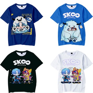 Anime SK8 the Infinity เสื้อยืด 3D พิมพ์แขนสั้นผู้ชายผู้หญิง Top TeesS-5XL