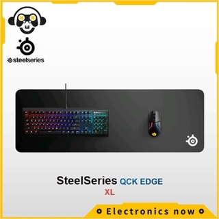 Steelseries (สตีลซีรี่ย์) Qck Edge แผ่นรองเมาส์เล่นเกม - ขนาด XL Cloth Gaming Mouse Pad - Never-fray Stitched Edges - Optimized For Gaming Sensors - Maximum Control - Size XL 63824