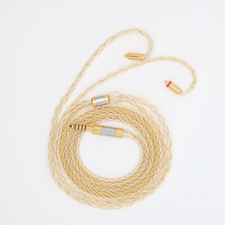 8 Strand Pure Silver Cable + Gold-Plated Copper Wire Mixed 2.5/3.5/4.4MM With MMCX/2PIN  For SE846 SE535 TRN QDC TFZ