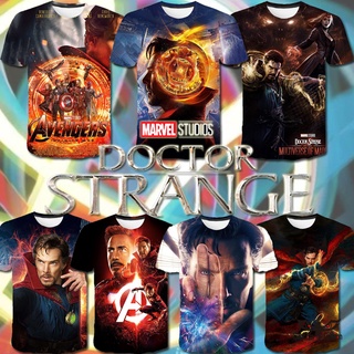 【CustomFashion】เสื้อยืดคอสเพลย์ พิมพ์ลายกราฟฟิค Doctor Strange 2 in the Multiverse of Madness Marvel พลัสไซซ์ แฟชั่นฤดูร้อน สําหรับผู้ชาย