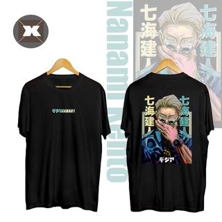 Jujutsu Kaisen - Nanami Kento เสื้อยืดแขนสั้นลําลองทรงหลวมสําหรับผู้หญิงและผู้ชายS-5XL