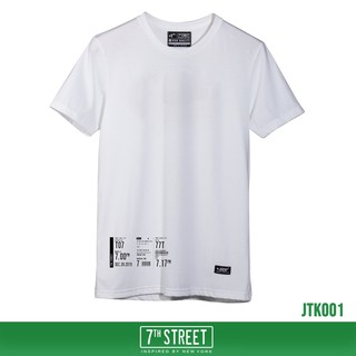 7th Street เสื้อยืด รุ่น JTK001 Ticket-ขาว ของแท้ 100%