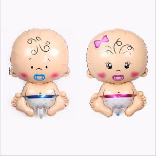 Ready Stock -1Pcs Mini or Big Aluminum Foil Baby shower Balloon baby birthday mom to be party decoration