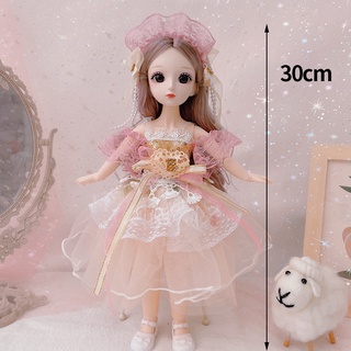 ภาพขนาดย่อของภาพหน้าปกสินค้าตุ๊กตาน่ารัก 3D ตาโต 30 ซม. จากร้าน sunflower1.th บน Shopee