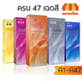 สินค้า Berina เบอริน่า ครีมเปลี่ยนสีผม สีย้อมผม ปิดผมขาว ปิดหงอก สีแฟชั่น Berina Hair Color