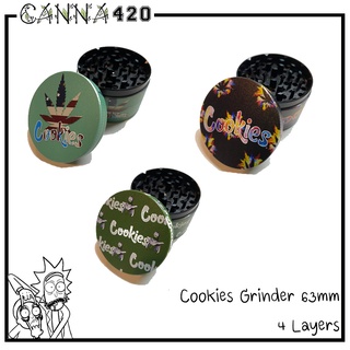 Grinder Cookies grinder 63mm. เครื่องบด ที่บด ขนาด 63มม. 4 ชั้น Metal grinder cookies ริกมอตี้