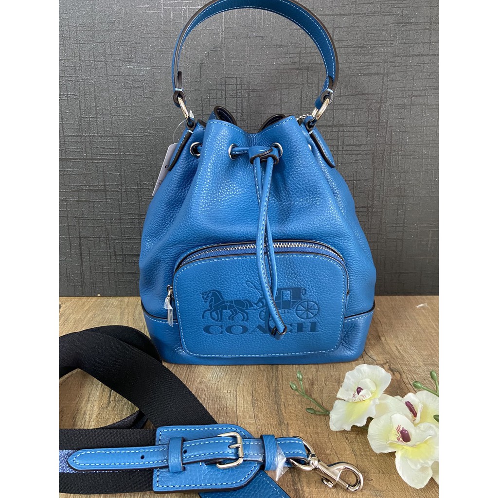 coach-แท้-กระเป่าถือ-ทรงจีบมีหูรูด-coach-jes-drawstring-bucket-bag-in-colorblock-with-horse-amp-carriage