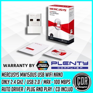 Mercusys MW150US USB wifi MERCSYS N150 Nano usb adaptor (รับประกันศูนย์ 1 ปี SYNNEX)