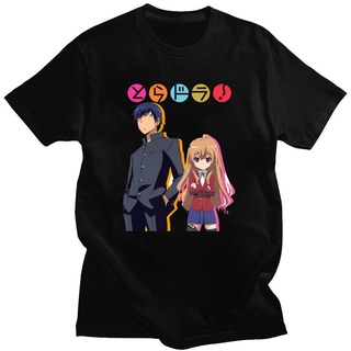 เสื้อยืดแขนสั้นลําลอง ผ้าฝ้าย ทรงหลวม พิมพ์ลายอนิเมะ Toradora แฟชั่นฤดูร้อน สไตล์ญี่ปุ่น แนวสตรีท สําหรับผู้ชาย