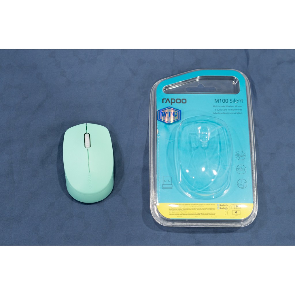 Rapoo เมาส์ไร้เสียงรบกวน M100 Silent Multi-mode Wireless Mouse ประกัน 2 ...