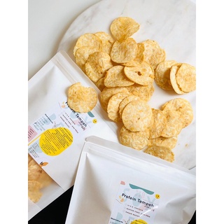 Soja tempeh chips เทมเป้ทอดกรอบ อบรีดน้ำมัน อร่อยทานง่าย สารพัดประโยชน์