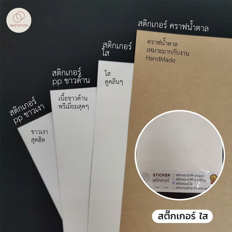 สติกเกอร์พีพีใส-กันน้ำ-a4-ใช้ทำฉลากสินค้า-label