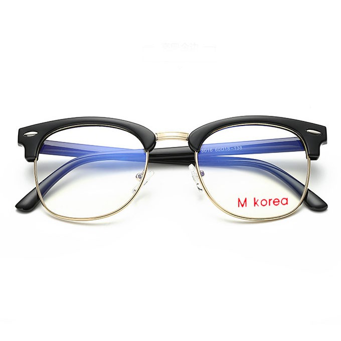 fashion-m-korea-แว่นตากรองแสงสีฟ้า-d-754-สีดำด้านตัดทอง-ถนอมสายตา