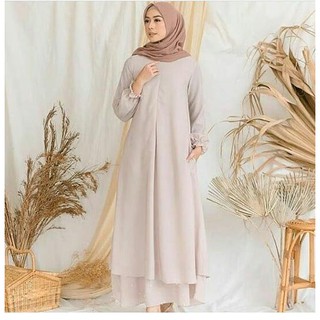 Lisda DRESS Baju Gamis เสื้อผ้าสตรีมุสลิม ฮิญาบ อินเทรนด์ หรูหรา
