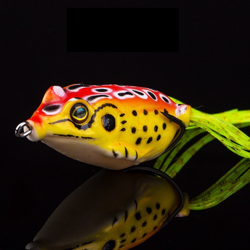 รูปภาพเพิ่มเติมเกี่ยวกับ เหยื่อตกปลา รูปกบ ที่มีสีสันสดใส ขนาด 4 ซม. 5 ซม. 5.5 ซม. 1 ชิ้น Fishing Lure Frog Bait Bass Wobbler Crankbait