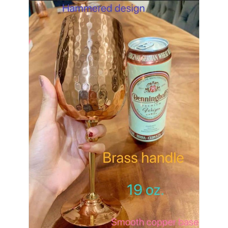 แก้วไวน์ทองแดงเเท้100-copper-wine-glass-เหลือ3ใบสุดท้ายในไทย