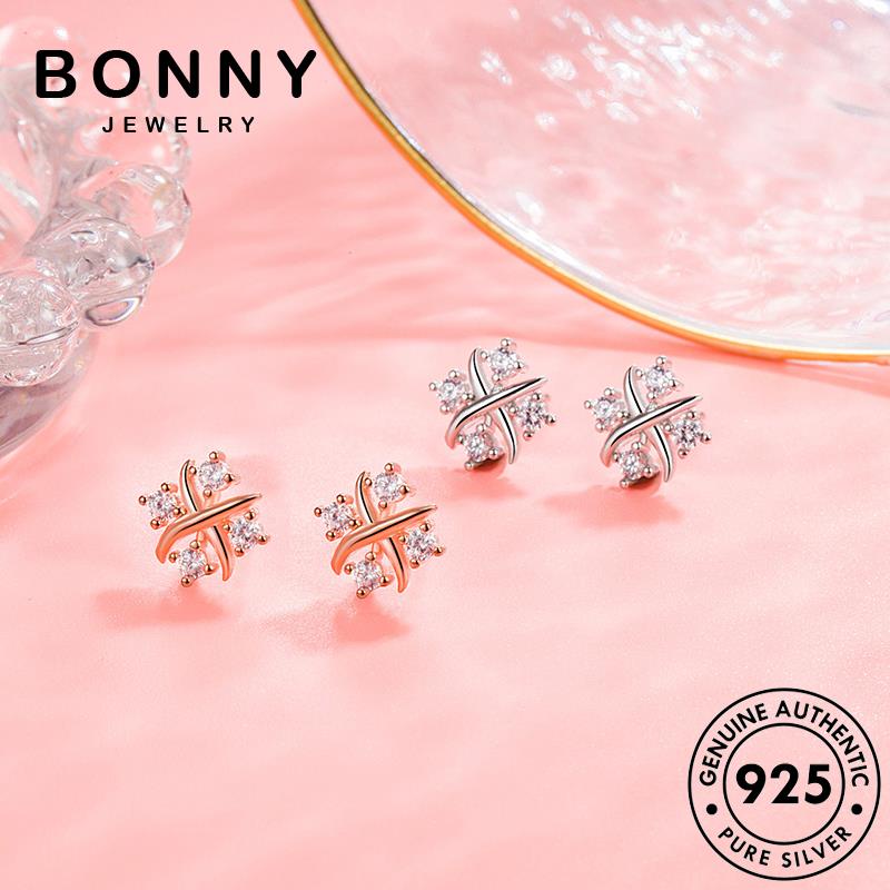 bonny-jewelry-แฟชั่น-ต่างหู-ผู้หญิง-เงิน-เครื่องประดับ-มอยส์ซาไนท์-เพชร-เกาหลี-925-ห่วง-เครื่องประดับ-ไข่มุก-หนีบ-silver-ต้นฉบับ-ตุ้มหู-แท้-m022