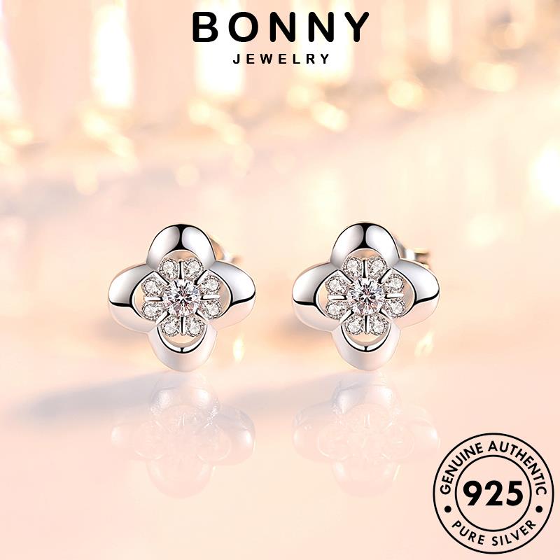 bonny-jewelry-มอยส์ซาไนท์-เกาหลี-ต่างหู-เงิน-เพชร-ตุ้มหู-เครื่องประดับ-แท้-แฟชั่น-ต้นฉบับ-ห่วง-ไข่มุก-หนีบ-925-เครื่องประดับ-ผู้หญิง-silver-m025