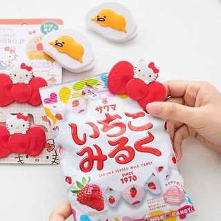 🇯🇵 Hello Kitty 🎀 Gudetama กิ๊บหนีบห่อขนมจากญี่ปุ่น 🇯🇵