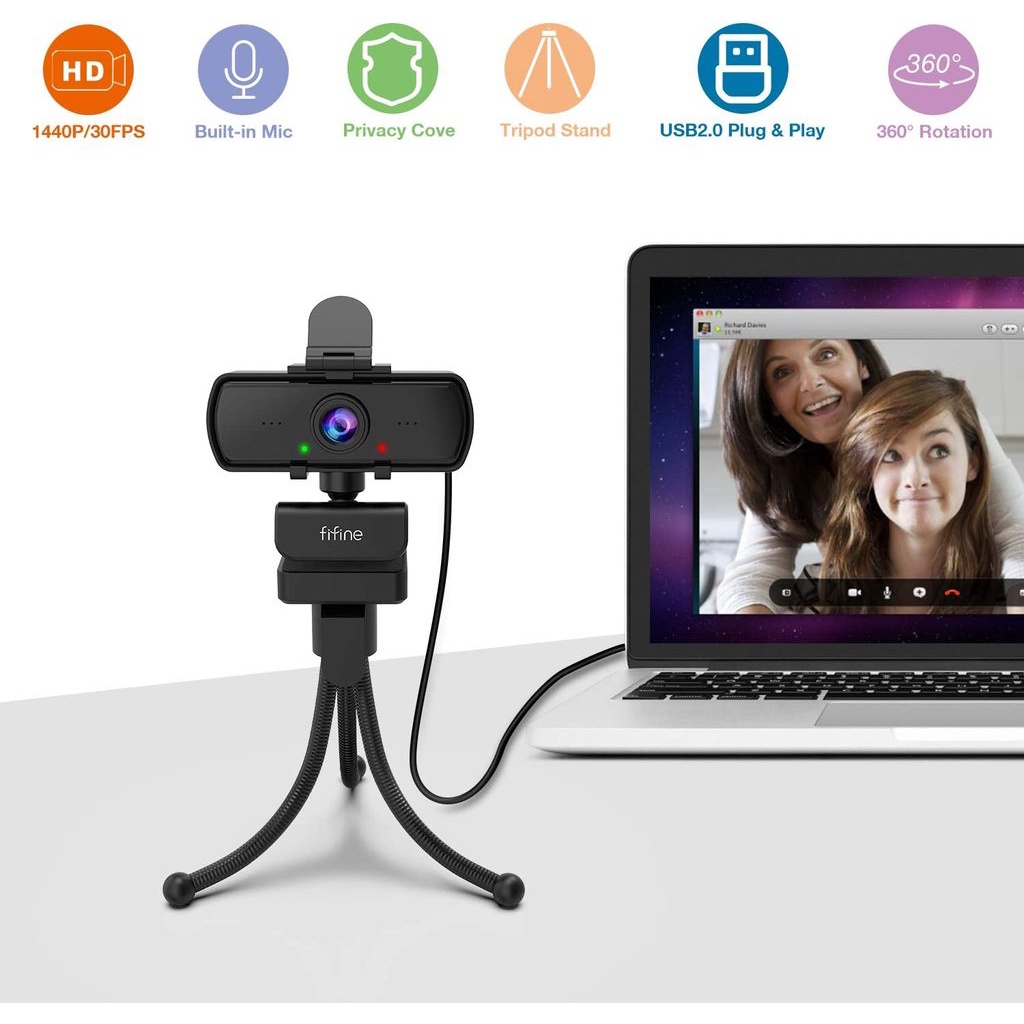 fifine-k420-2k-computer-webcam-กล้องเว็บแคมพร้อมไมโครโฟน-กล้องwebcam-webcam-with-microphone-webcam2k