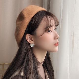 ภาพหน้าปกสินค้าหมวกเบเร่ต์ ชนิดขนสัตว์ สไตล์เกาหลี สำหรับผู้หญิง ที่เกี่ยวข้อง