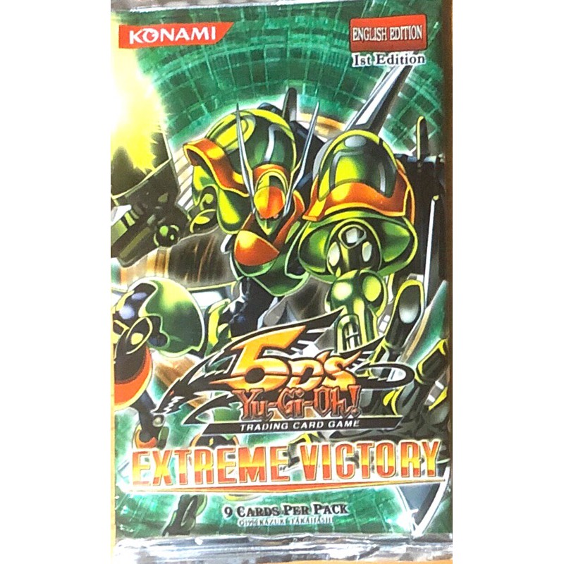 YuGiOh 5D's Extreme Victory 9-Card Booster Pack Sealed English 1st ...