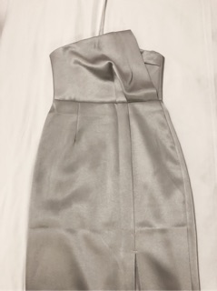 Silver Long Sleeveless Dress