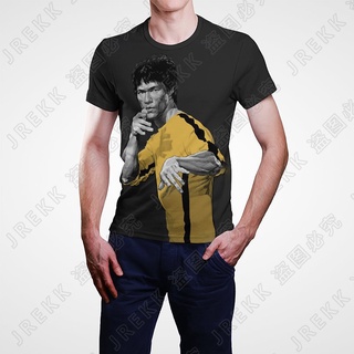 เสื้อยืดแขนสั้นลําลอง พิมพ์ลายอนิเมะ Bruce Lee 3 มิติ แฟชั่นฤดูร้อน สไตล์สตรีท สําหรับผู้ชาย และผู้หญิง 2023