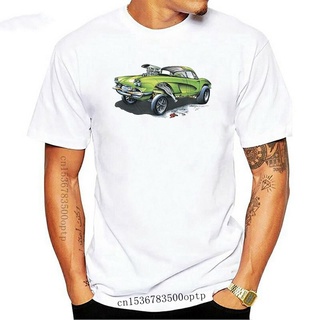 S Corvette Gasser Hot Rat Rod Dragster Muscle Car POS-324 เสื้อยืดลําลอง สําหรับผู้ชาย แขนสั้น คอกลม เข้าได้กับทุกชุด 37