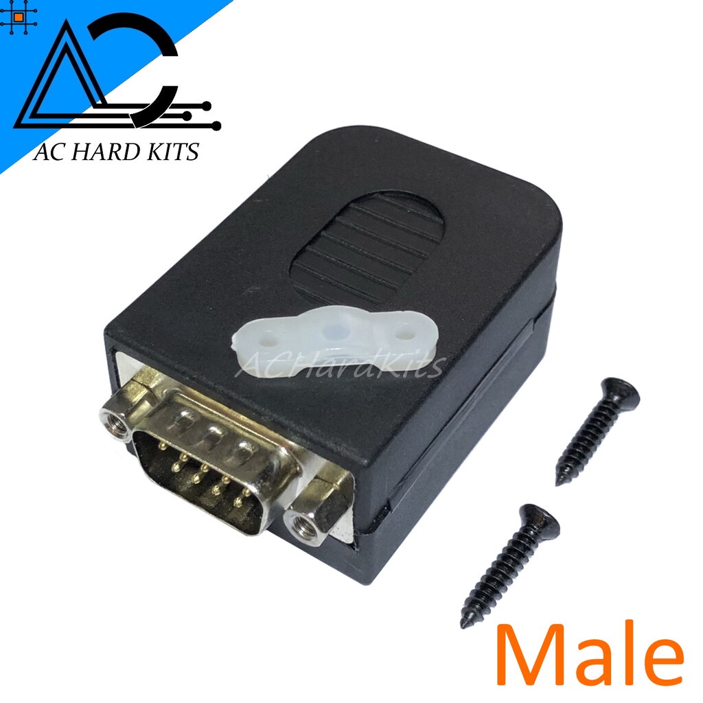 ภาพหน้าปกสินค้าDB9 Male Cable Adapter With Housing หัว DB9 ตัวผู้พร้อมเคส