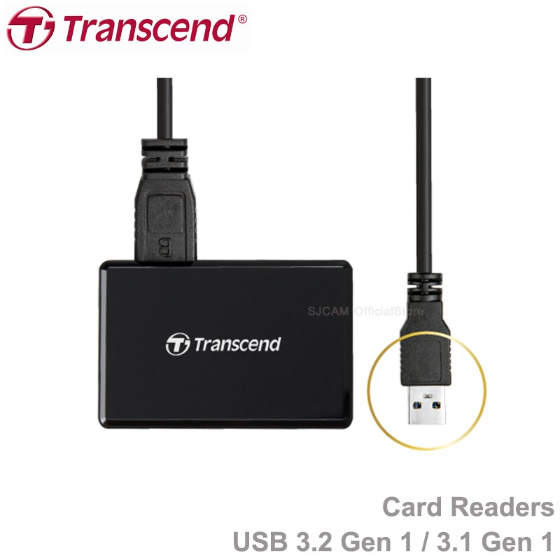 TRANSCEND CARD READER EXTERNAL USB 3.2 Gen 1 / 3.1 Gen 1 การ์ดรีดเดอร์ ...