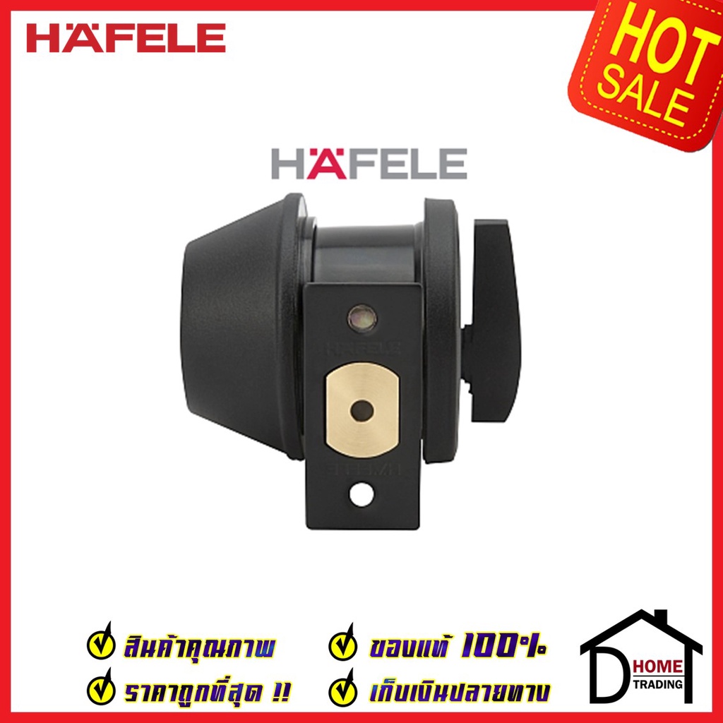 hafele-กุญแจลิ้นตาย-แบบมีหางปลาบิด-สแตนเลส-304-สีดำด้าน-single-deadbolt-911-83-568-ลูกบิดเดดโบลท์-สำหรับประตูหนา35-45มม