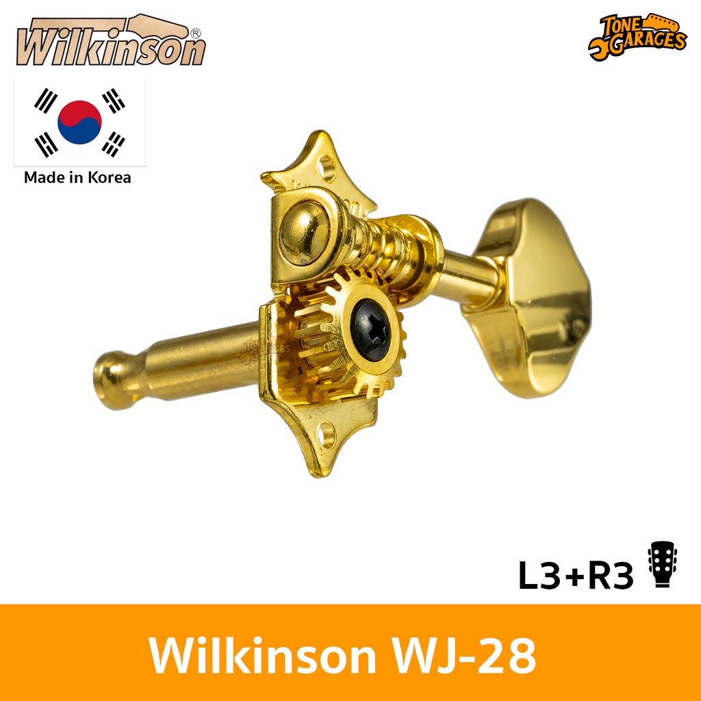 ภาพสินค้าWilkinson WJ28G Acoustic Machine Heads ลูกบิดกีต้าร์โปร่ง L3+R3 สี Gold งานเกาหลีแท้ จากร้าน tonegarages บน Shopee ภาพที่ 2