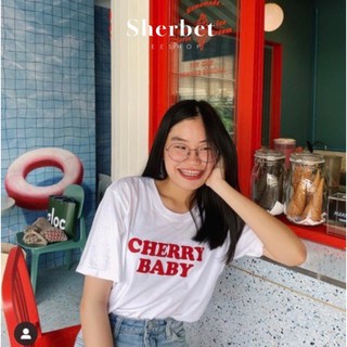 ใหม่ เสื้อยืด cherry baby *☺︎︎|sherbet.teeshop