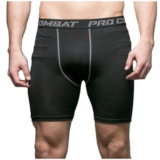 ราคาและรีวิวPRO COMBAT กางเกงรัดกล้ามเนื้อ กางเกงออกกำลังกายขาสั้น Compression Shorts