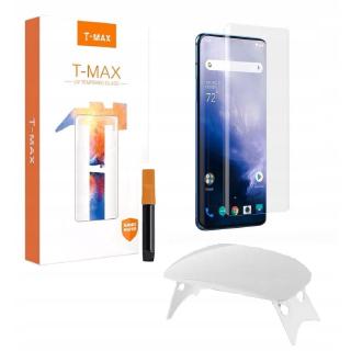 T-Max Liquid OnePlus 11 5G 10 9 8 7T 7 Pro 3D กาวเต็ม UV กระจกนิรภัย