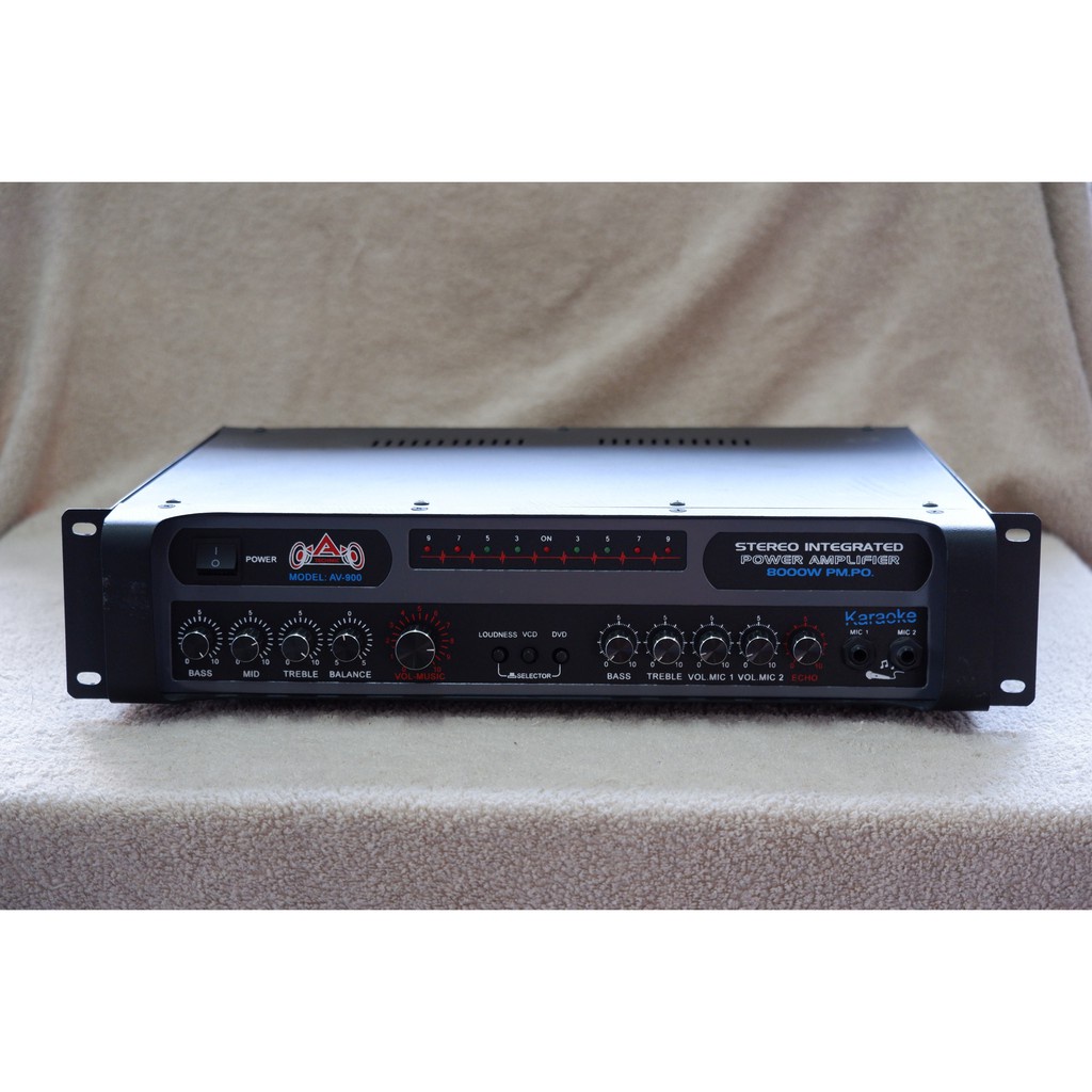 แอมป์ขยายเสียง A-TECHNIC รุ่น AV 900 USB | Shopee Thailand