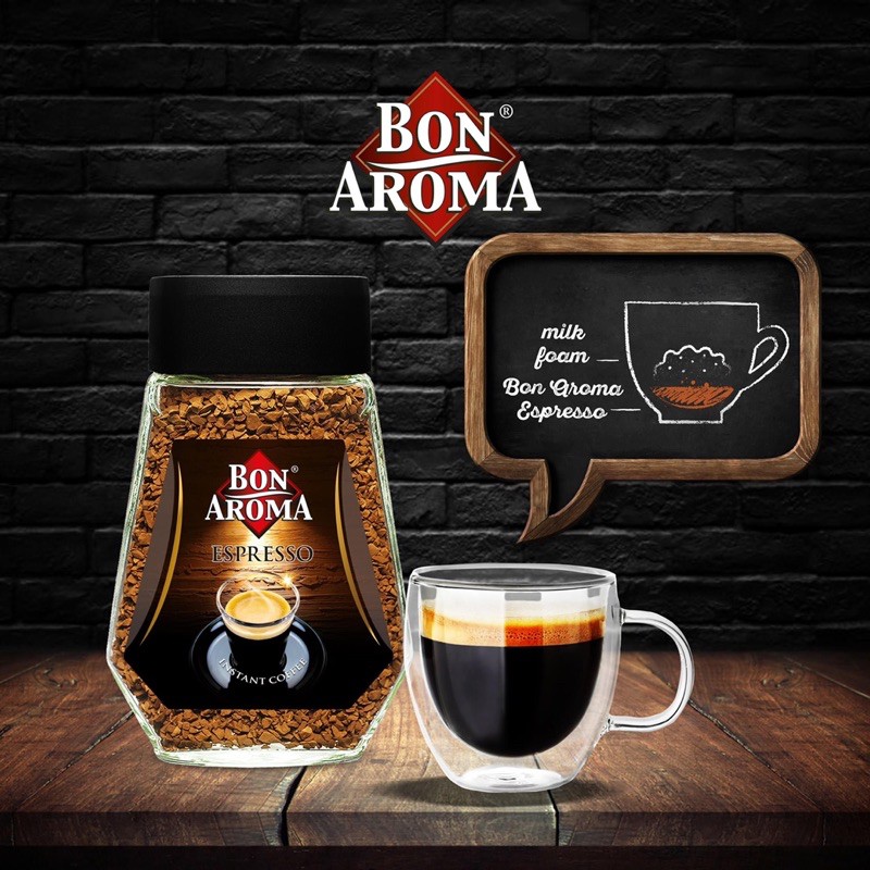 ล็อตใหม่-bon-aroma-gold-amp-espresso-instant-coffee-กาแฟสำเร็จรูป-บอนอโรม่า-กาแฟโกลด์-ขวด-100g-amp-tchibo75g