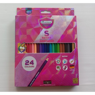 ดินสอสีไม้มาสเตอร์อาร์ต#สีไม้มาสเตอร์อาร์ต 24 สี 24 แท่ง ดัวเดียว
