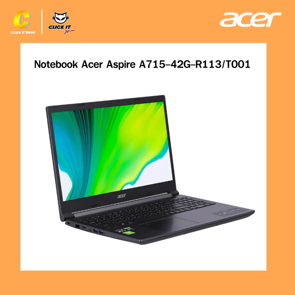 notebook-โน๊ตบุ๊ค-acer-aspire-a715-42g-r113-t001-สินค้าใหม่-ประกันศูนย์-3-ปี