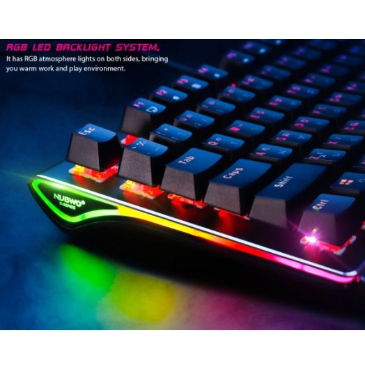ภาพหน้าปกสินค้าNubwo X30 ️FLASH SALE ️ (ราคาพิเศษ) Full RGB Terminator Spectrum Mechanical Keyboard RGB Macro จากร้าน kriwit007 บน Shopee